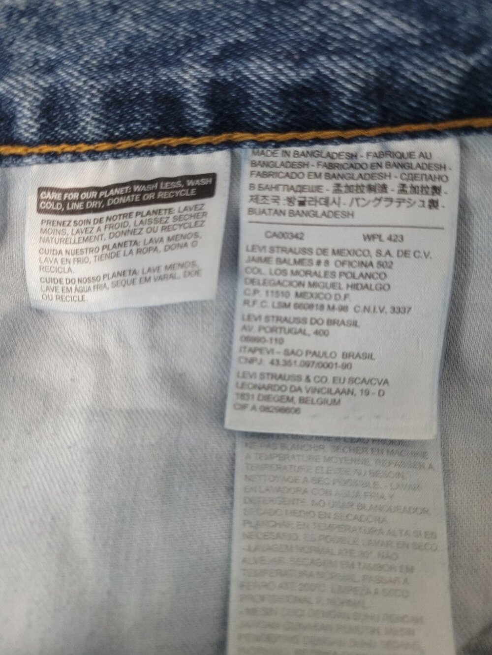 Levi’s 505 Men’s Regular Fit Straight Leg Medium Wash Jeans 36 x 30 - Picture 6 of 12